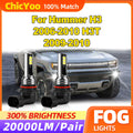 60W LED Fog Lights 20000LM Canbus Fog Lamps 6000K 12V 3x Brightness For Hummer H3 2006 200