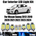 10-Piece LED Interior Light Kit for Nissan Sunny 2012- 2021 - Canbus Dome Map Door Trunk Bulbs | AUTOKITSHOP