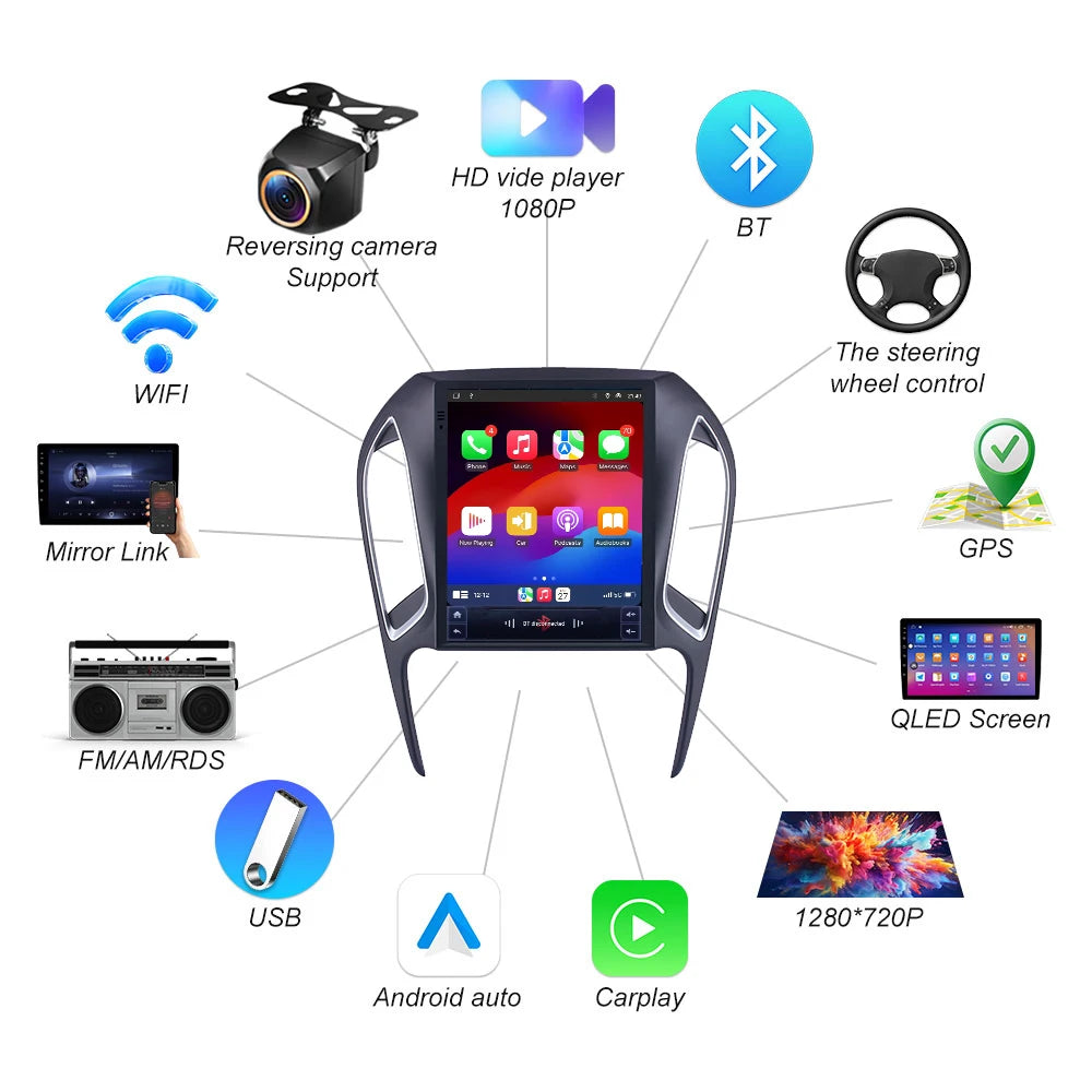 Auto Car Radio 9.7" For Chery Arrizo 5 2016 2017 2018 2019 2020 2021 Android 16 Multimedia | AUTOKITSHOP