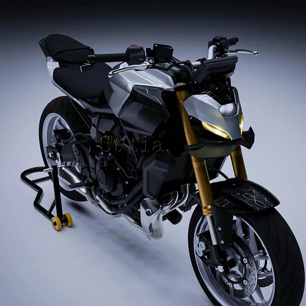2025 For Yamaha MT 07 MT-07 MT07 2026 Motorcycle Accessories Aluminum Frontal Spoilers Aerodynam - Automotive LED Light