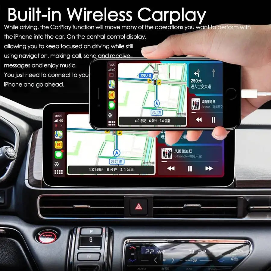 12.3" Touch Screen Android Multimedia Video Player For Honda Odyssey Elysion 2022 CarPlay