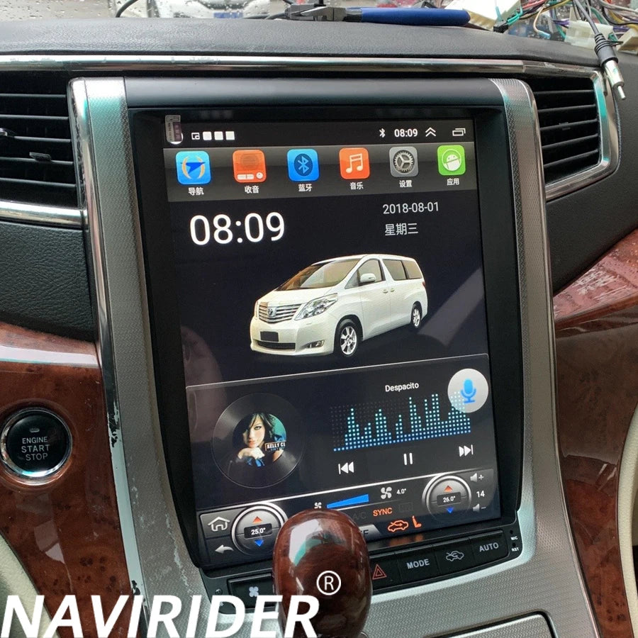 12.1inch Car Radio For Toyota Alphard A20 Series Vellfire 2008 Stereo GPS Navi Multimedia  | AUTOKITSHOP