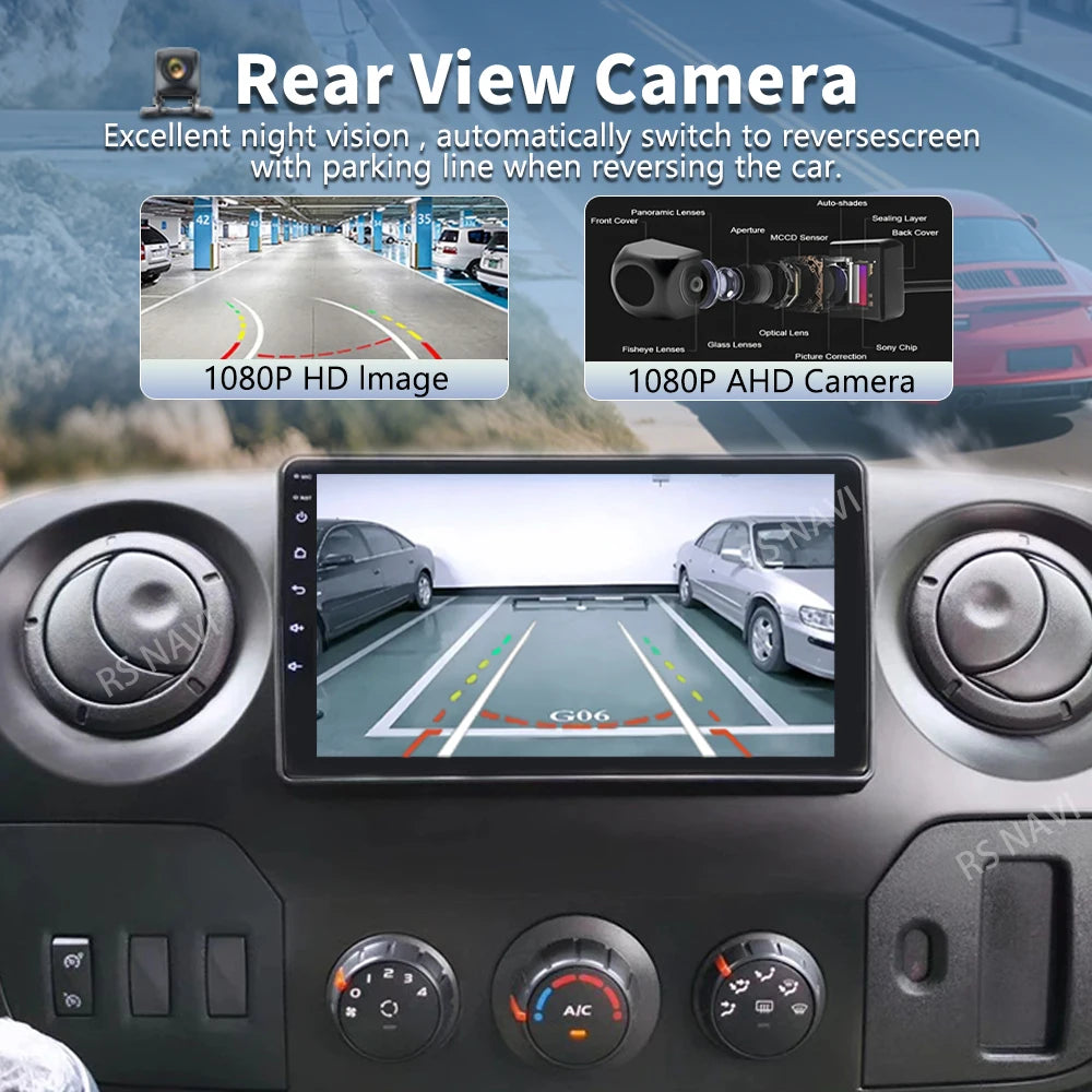 Android 16 For Renault Master Nissan NV400 Opel Movano 2010 - 2021 Stereo Car Radio Multim