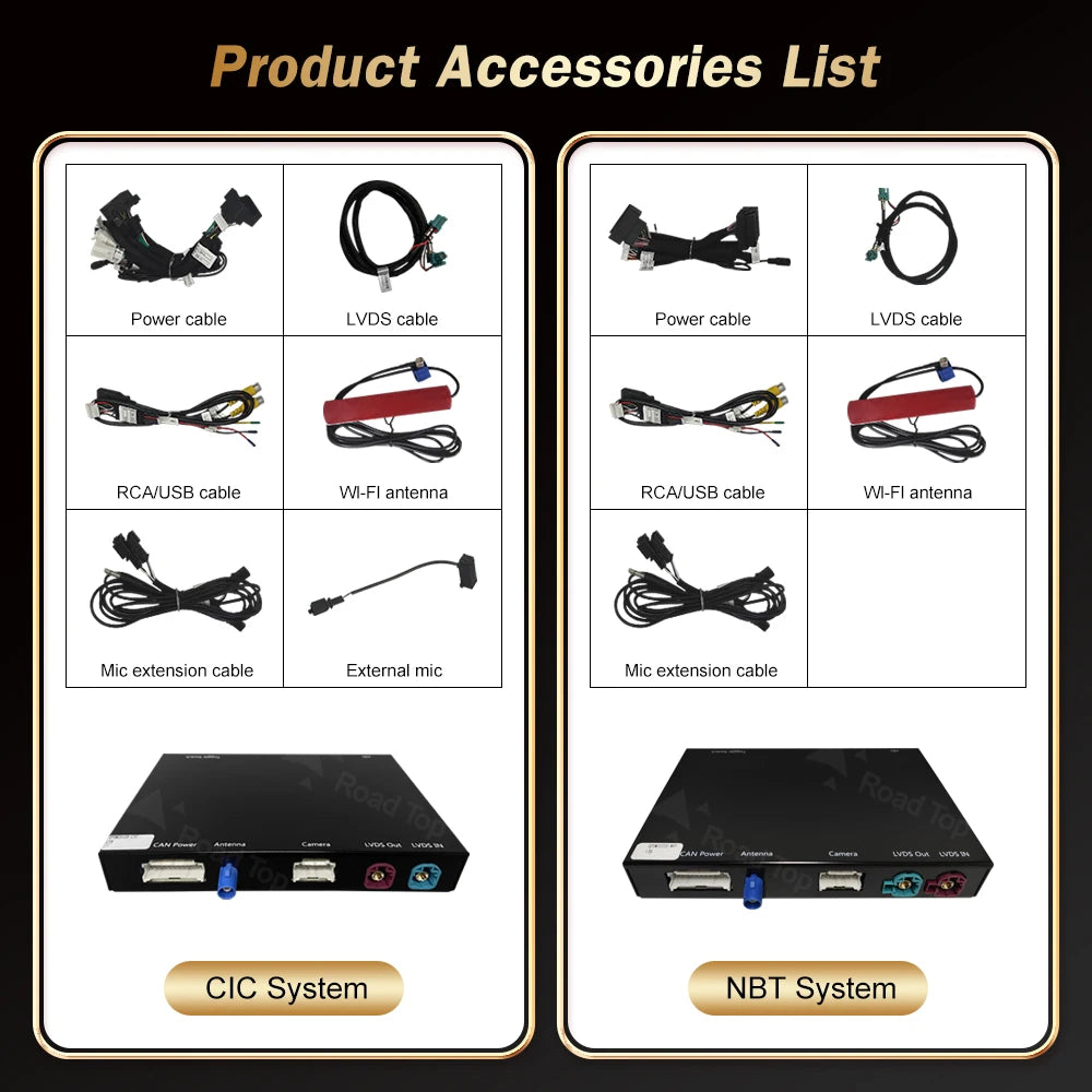 Wireless CarPlay for BMW Series 5 7 F10 F11 F07 GT F01 F02 F03 F04 2009-2020 with Android