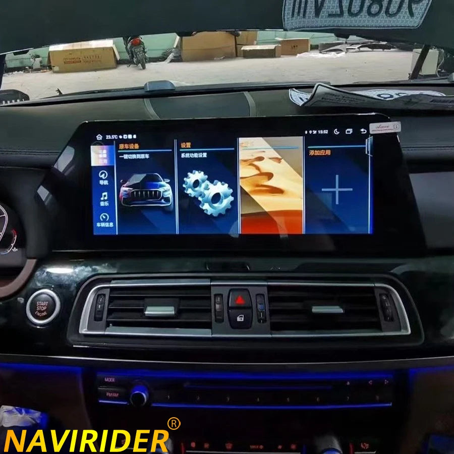 For BMW 5 Series F60-E64 2007-2010 Android 13 CarPlay Radio Multimedia Video Player Auto W