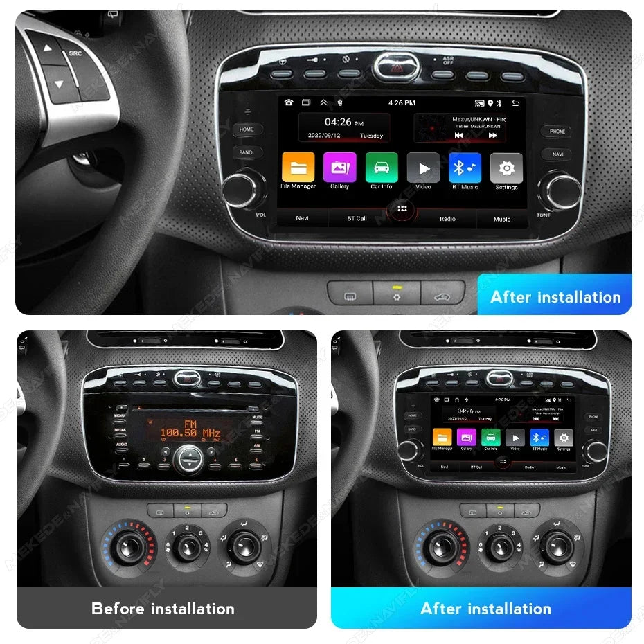 2 Din Android Video Player for Fiat Linea Punto EVO 2012-2015 Carplay Car Radio Autoradio  | AUTOKITSHOP