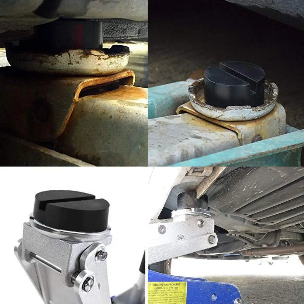 Rubber Slotted Floor Jack Pad Adapter For Pinch-Point Weld Lift Accessories