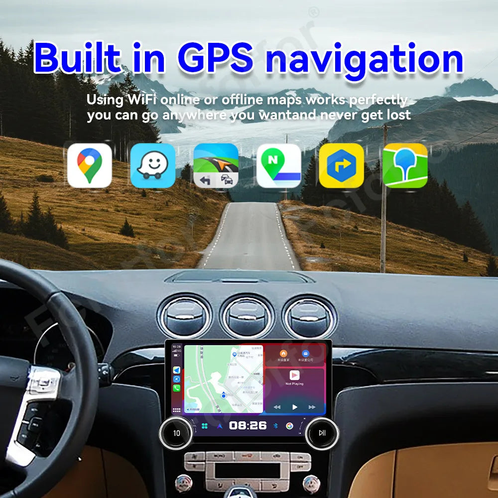 Premium Large HD Touch Screen Android 15 Car Stereo 11.5 Inch Wireless CarPlay GPS Navigat