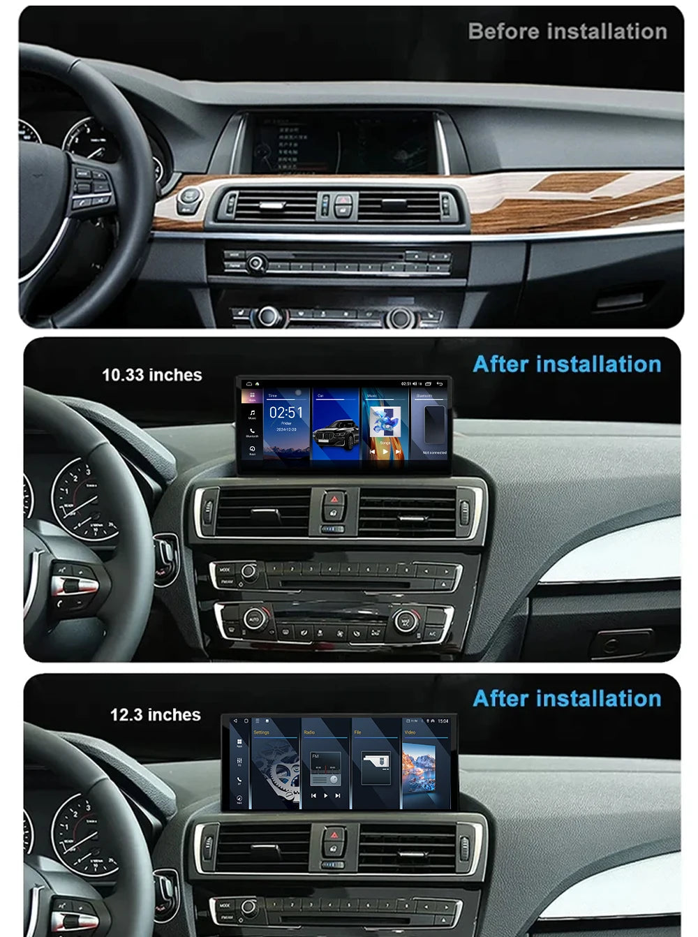 Android 16 CIC / NBT System For BMW 5 Series F07 GT 2010-2018 GPS Carplay Car Radio Video