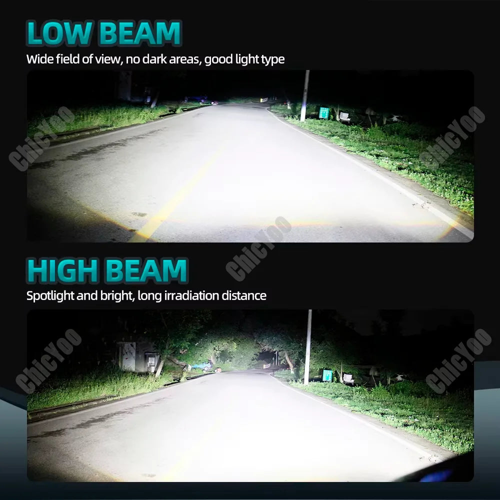 2X H11 H8 H9 Car LED Headlight Bulbs Plug and Play 6000K White Front Headlight For Nissan