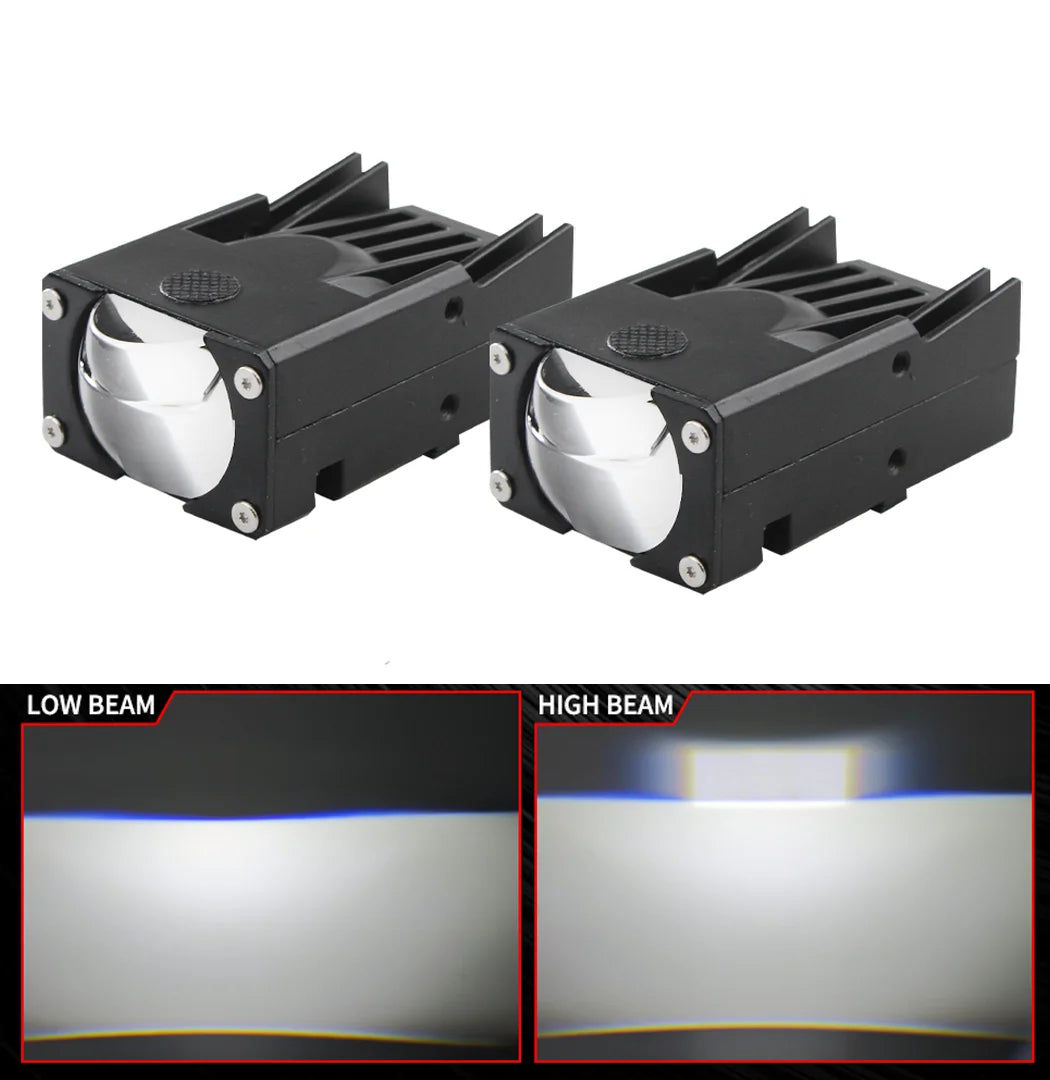  2PC 180W LED Light Pods Car Mini Driving Lights for Motorcycle Headlight Projector Lens