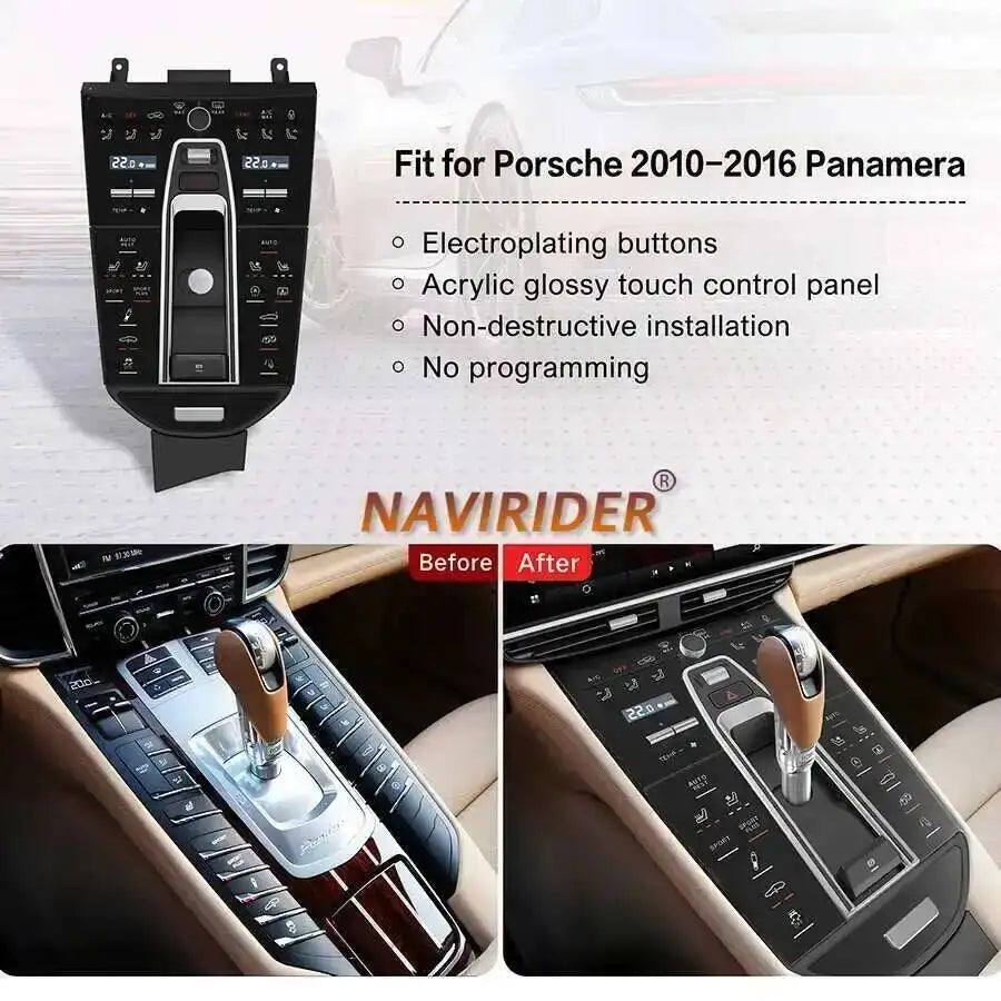 Newly Upgraded For Porsche Panamera 2010-2016 Multimedia Player Center Console Gear Shift