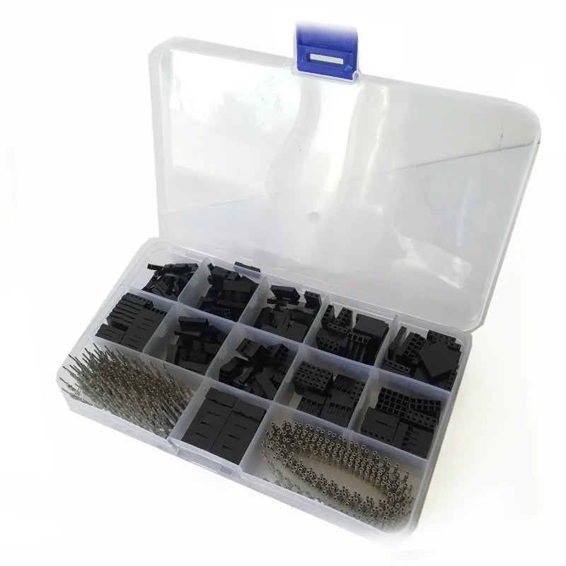 Assortment 1 2 3 4 5 6 Pin Car 2.54mm Male Female Wire Jumper Connectors