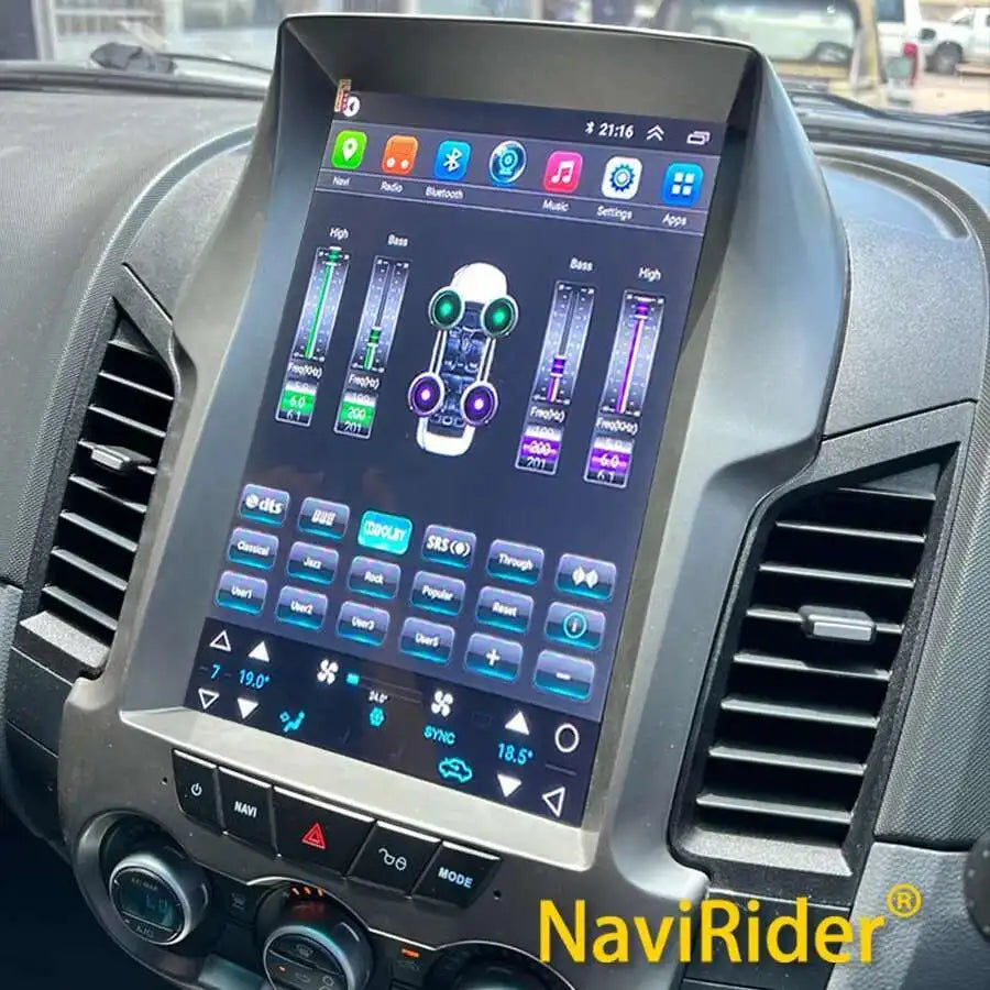 256GB ROM Vertical Screen For Ford Ranger Android 14 2012-2019 Car Radio Stereo DSP Carpla