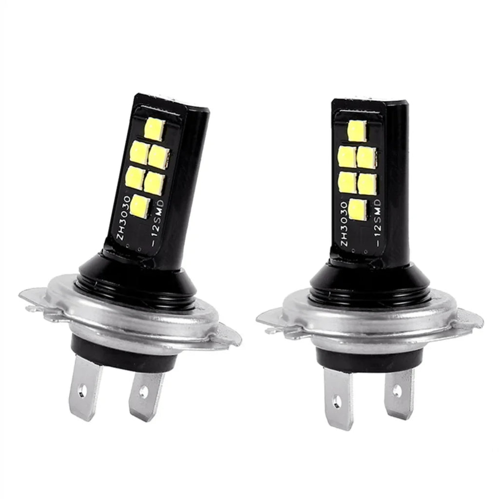 H7 H4 Auto Fog Lamp Bulbs LED Car Headlight 4800LM Auto Front Driving Running Light 12V 24