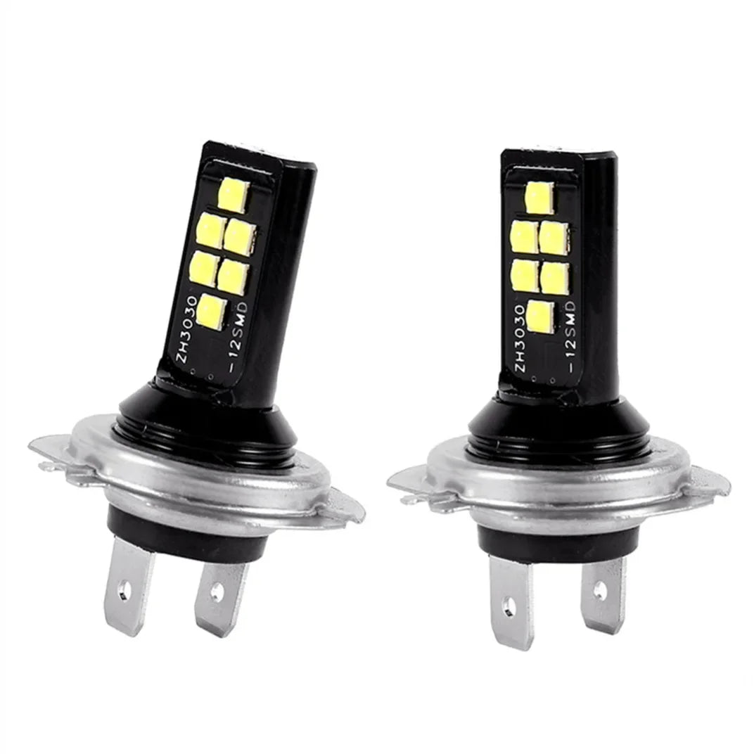 H7 H4 Auto Fog Lamp Bulbs LED Car Headlight 4800LM Auto Front Driving Running Light 12V 24