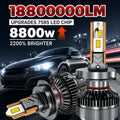 8800W Super Bright LED Headlight Bulbs H4 H7 H11 9005 9006 Car Headlamp Conversion Kit 758