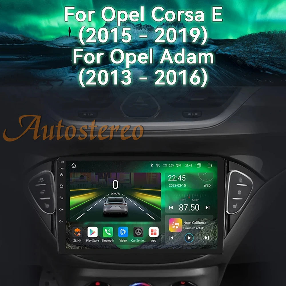 Carplay Android 14 For Opel Corsa E 2014 - 2019 Opel Adam Car GPS Navigation Multimedia Pl