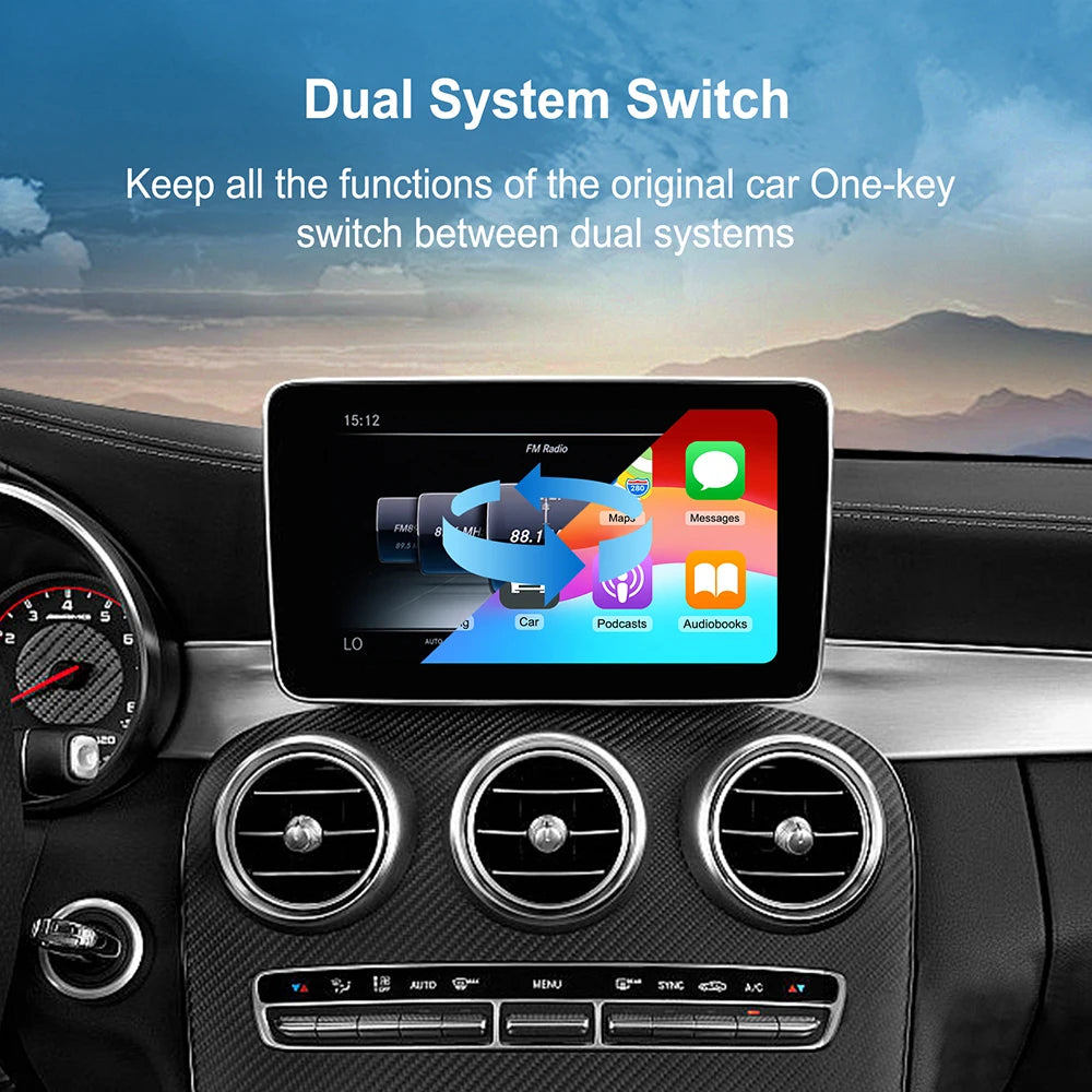 2025 Wireless CarPlay for Mercedes Benz S Class W222 NTG5.0 with Android Auto Mirror Link