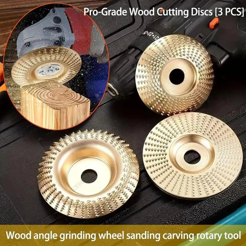 16mm Inner Diameter 3pcs Woodworking Carving Wheel Polishing Wheel Versatile Abrasive Sanding Di - Automotive LED Light