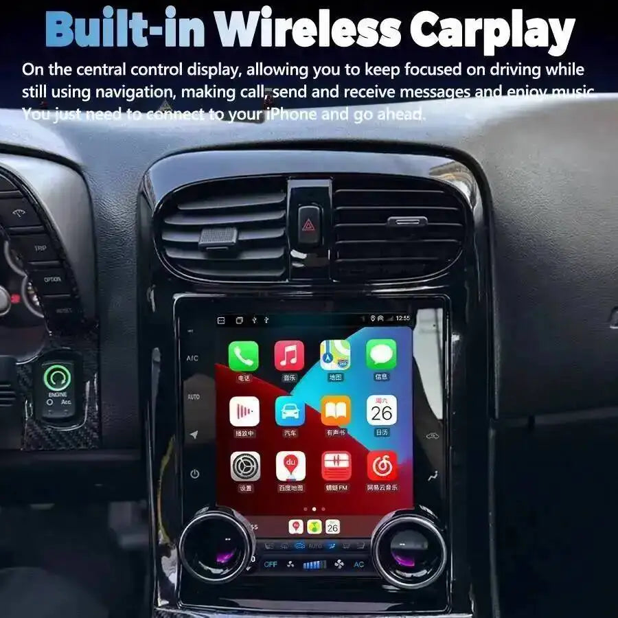 10.4 Inch Android Multimedia Player For Corvette C6 2005-2013 Car Radio CarPlay Vertical S | AUTOKITSHOP