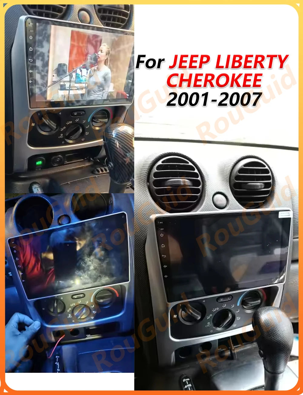 Android 16 Carplay Car Stereo For JEEP LIBERTY CHEROKEE 2001 2002 2003 2004 2005 2006 2007 | AUTOKITSHOP