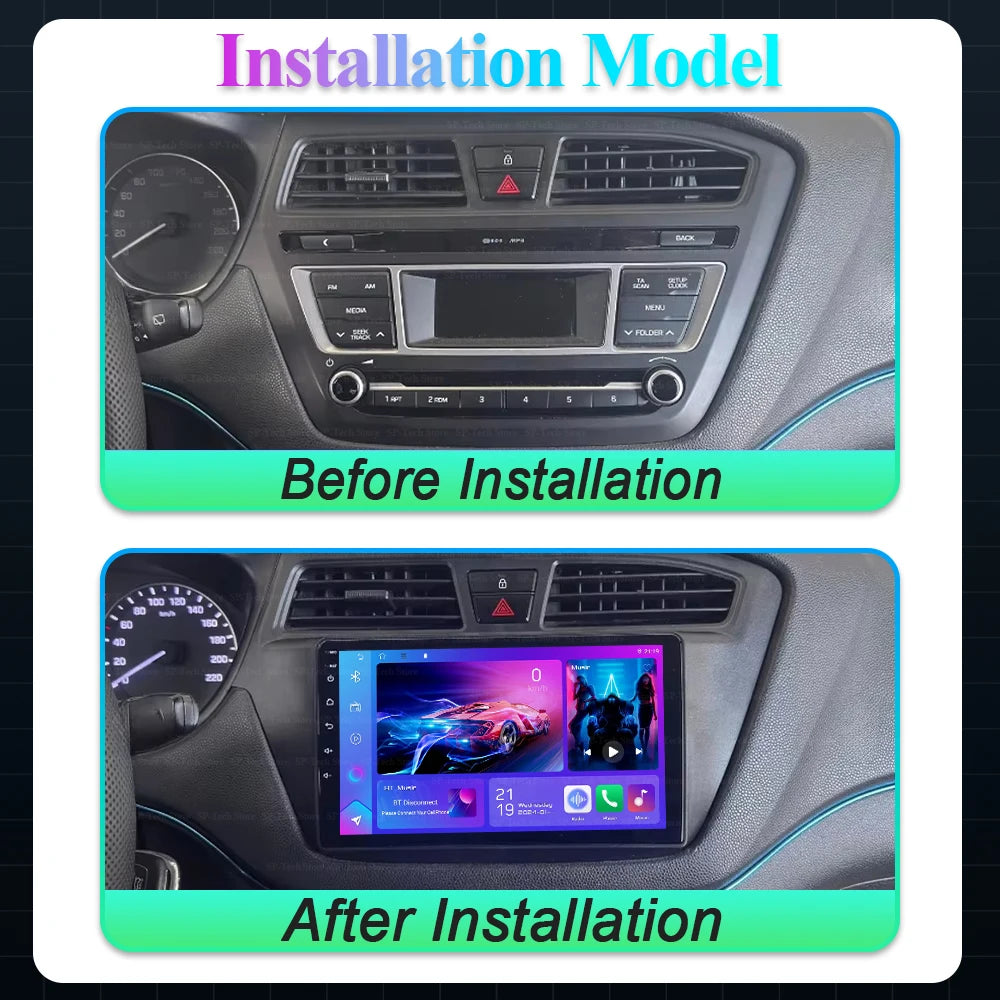 Android 16 For Hyundai I20 2 Ii Gb 2014-2018 Car Radio Multimedia Autoradio Navigation Ste | AUTOKITSHOP