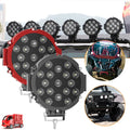 ACTVTCA 7 inch Round LED Light Bar Super Bright For Truck Tractor 4x4 Off Road Driving Lig