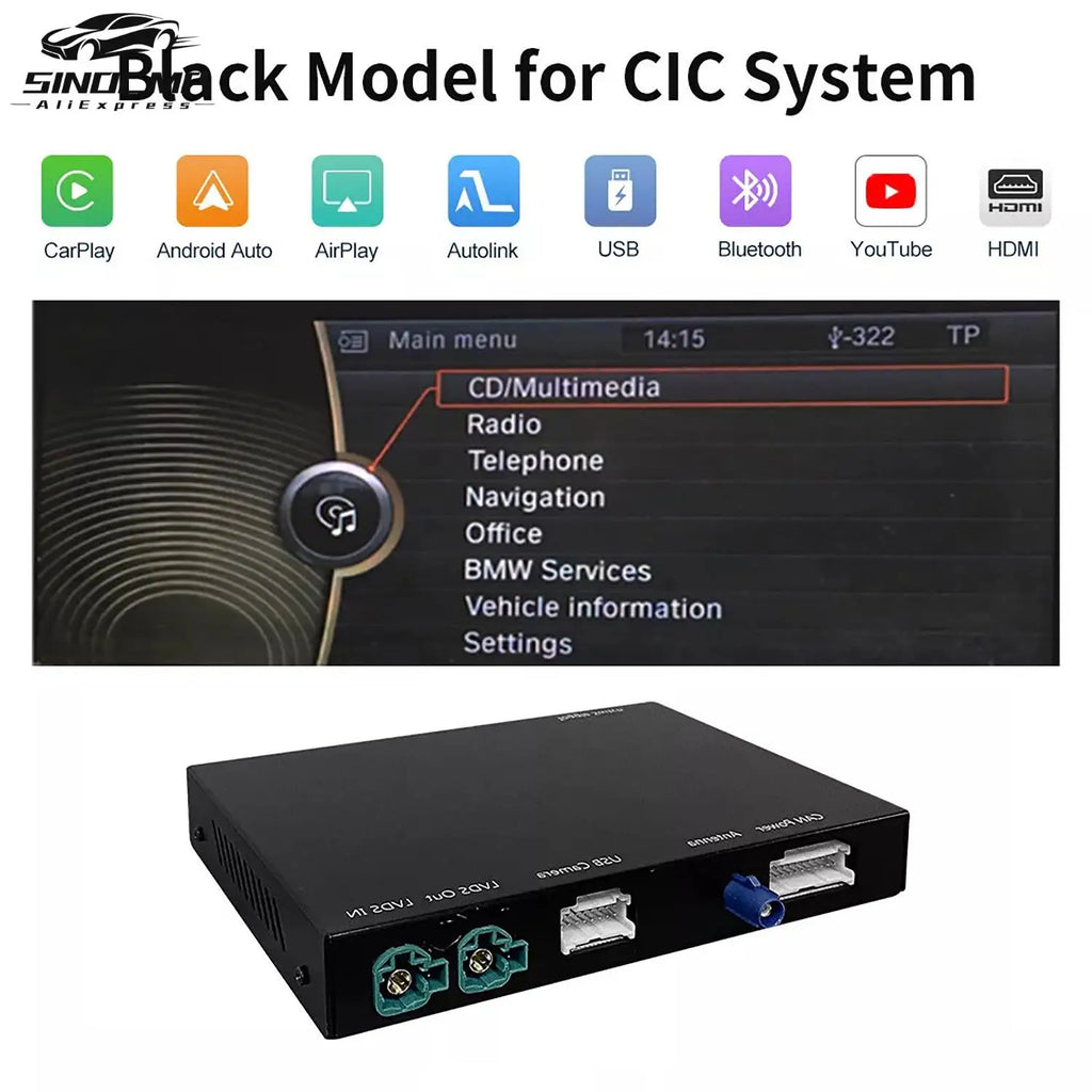 Wireless CarPlay Support Wireless/ Wired Android IOS For BMW CIC System Car 5 7 Series F10