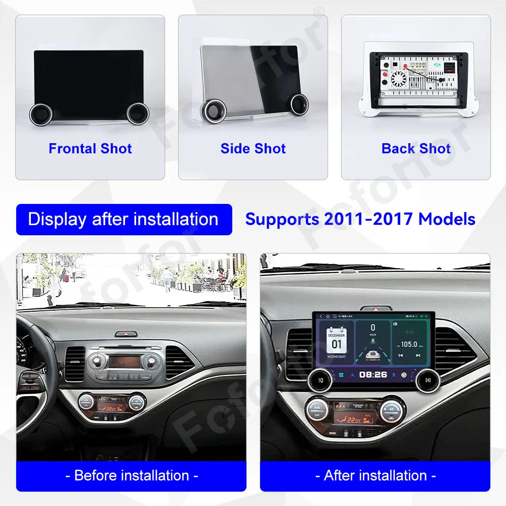 11.5 Inch Android 15 Ultra Large HD Touch Display Wireless CarPlay Android Auto GPS Stereo