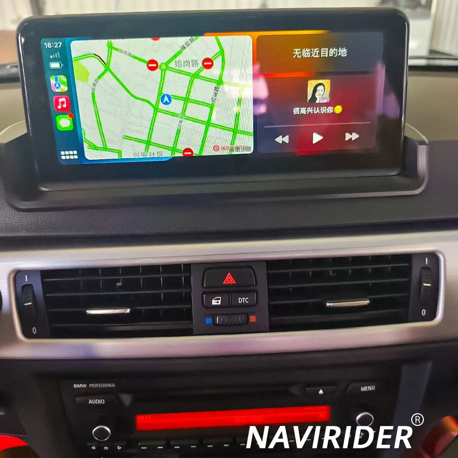 Car Multimedia Video Player 10.25'' DSP Screen Android 14 For BMW 3 Series E90 E91 E92 E93