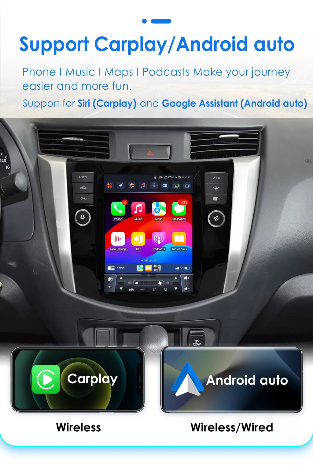 4G 8Core Android 14 Car radio for Nissan Navara 2016 - 2022 multimedia Video player 9.7"Au