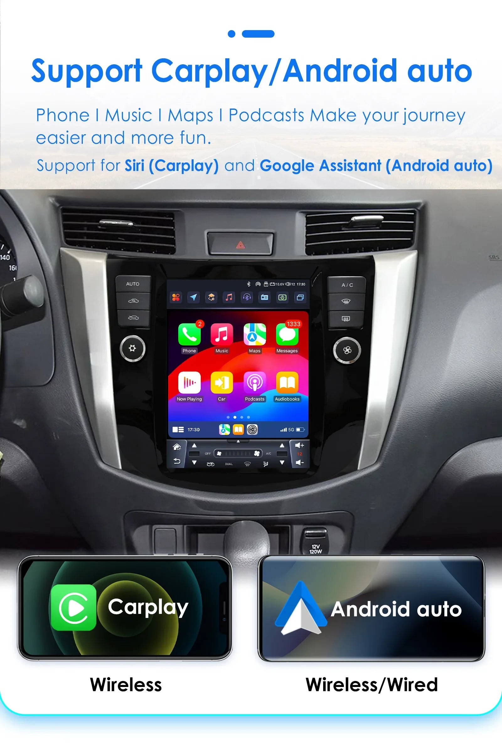 4G 8Core Android 14 Car radio for Nissan Navara 2016 - 2022 multimedia Video player 9.7"Au