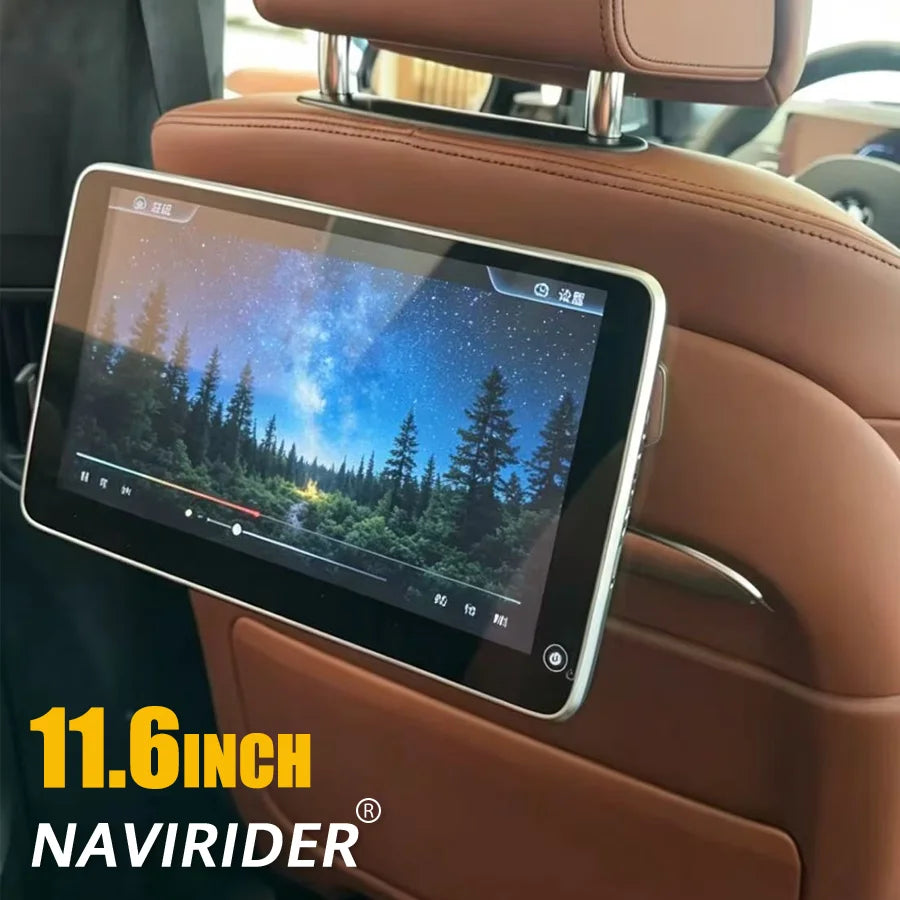 M 11.6" Android Car Headrest Monitor For BMW X5 X6 X7 XB7 i5 i7 5 7 Series Rear Seat Enter | AUTOKITSHOP