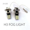 H3 H1 LED Headlight Car Fog Light Bulbs Auto Driving Running Lamps 12000LM 80W 12V 24V