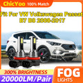 20000LM LED Fog Lamps 60W CSP Chips Fog Lights 6000K White 12V Fit For VW Volkswagen Passa