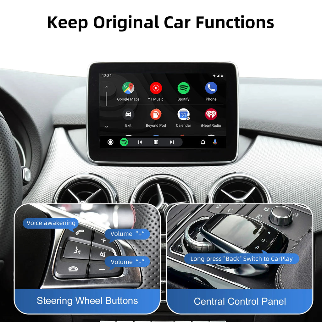 Upgrade Wireless Carplay For Mercedes Benz C Class GLC W205 V Class W447 NTG5.0 5.1 Becker