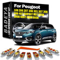LED Interior Map Sun Visor Roof Light Kit For Peugeot 108 206 207 208 301 307 308 406 407
