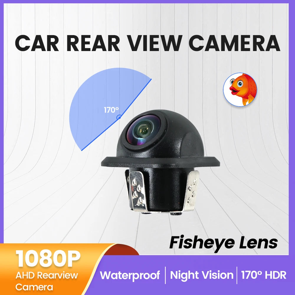IP68 Waterproof 180° Auto Parking Assistance Car Rear View Camera Reverse AHD 1080P Car Re