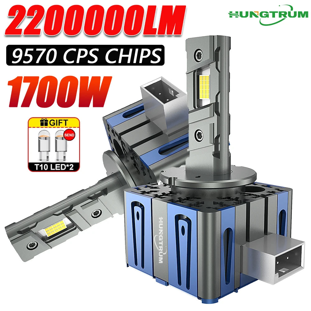 D1S D2S D3S LED CANBUS Headlight 2200000LM No Error D4S D1R D3R D2R D4R D8S 1:1 Xenon Lamp