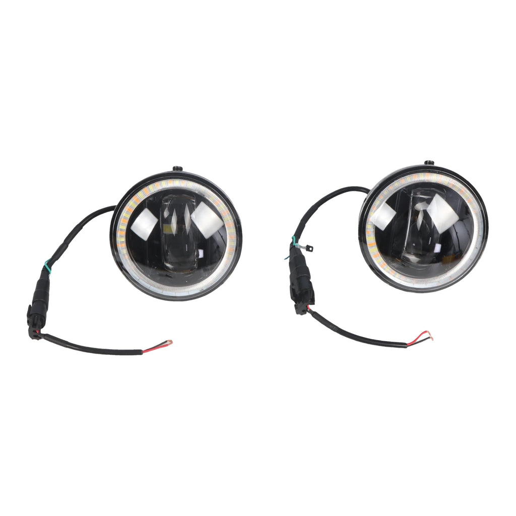 SINOCMP Bumper LED Fog Lights 4.7" For Toyota Tacoma 2005-2011 Tundra 2007-2013 Sequoia So