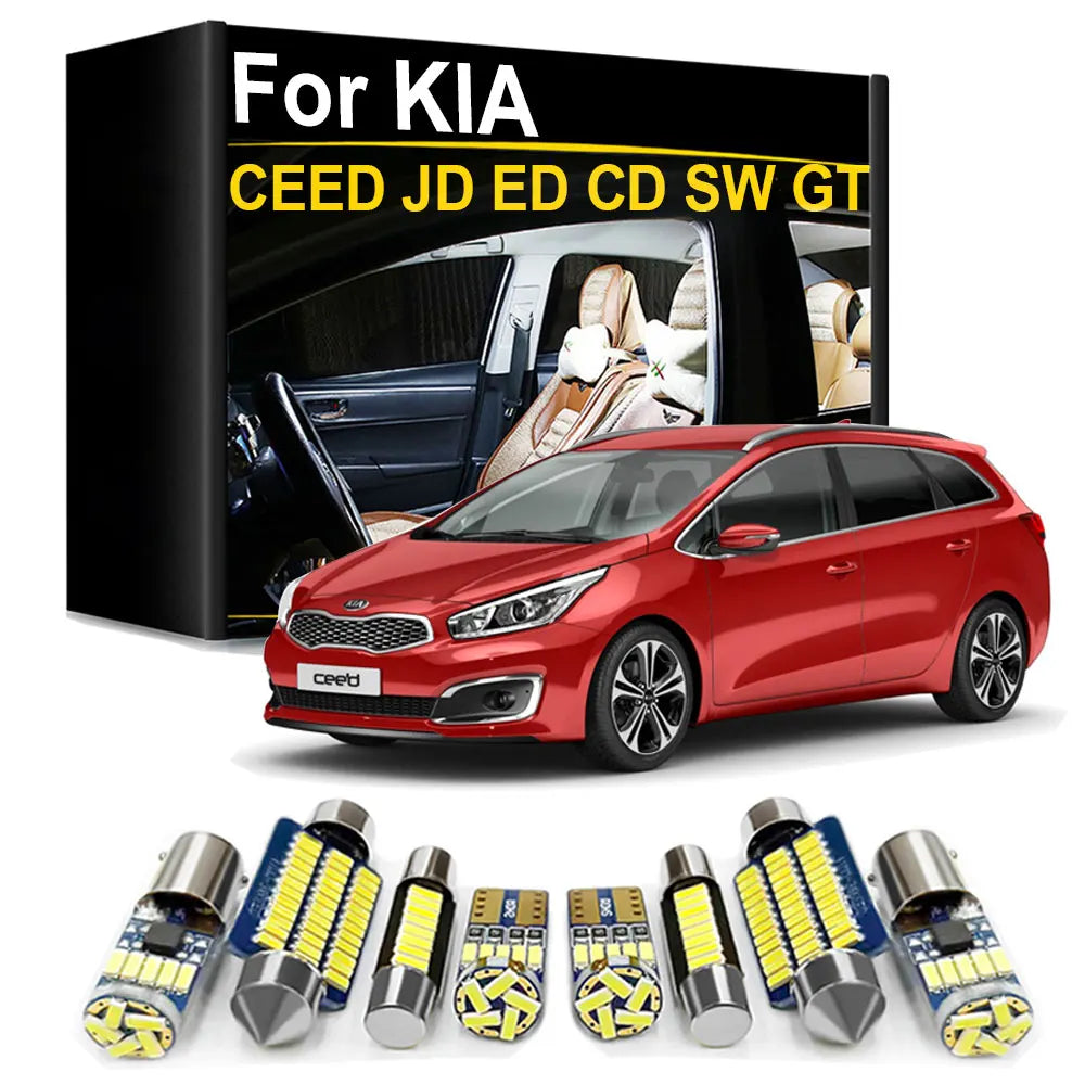 LED Interior Light Kit for KIA CEED JD ED CD SW GT - Canbus Error-Free Bulbs | AUTOKITSHOP