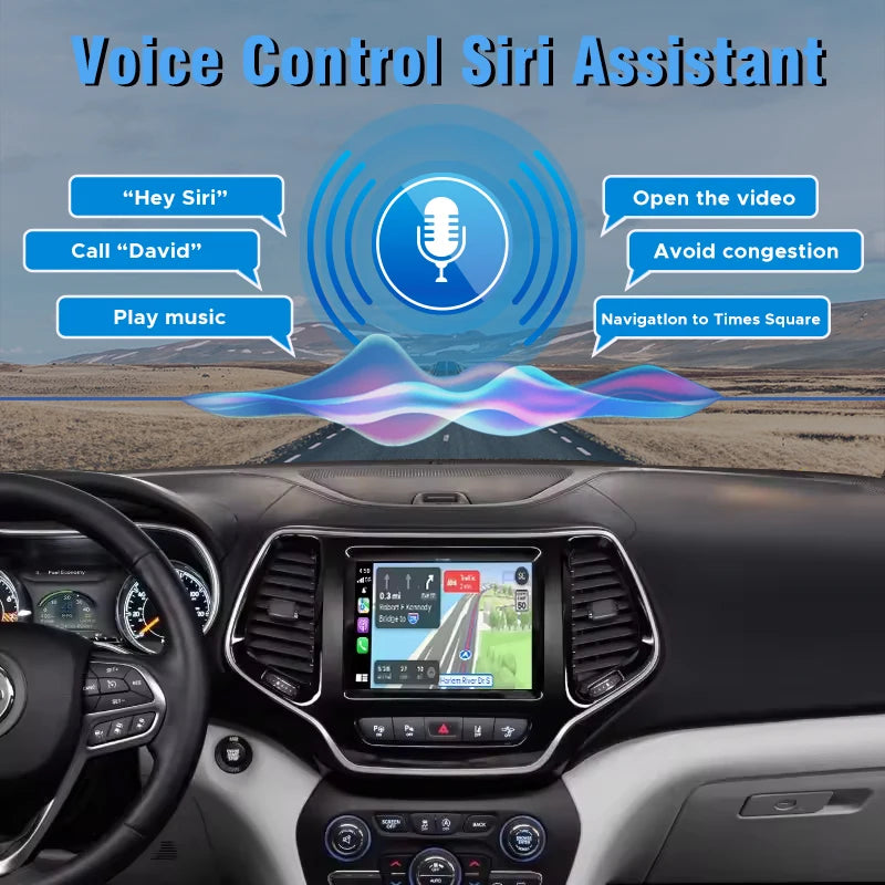 Wireless Carplay Android Auto for Jeep Grand Cherokee Navigation Mirror Link AirPlay OEM S