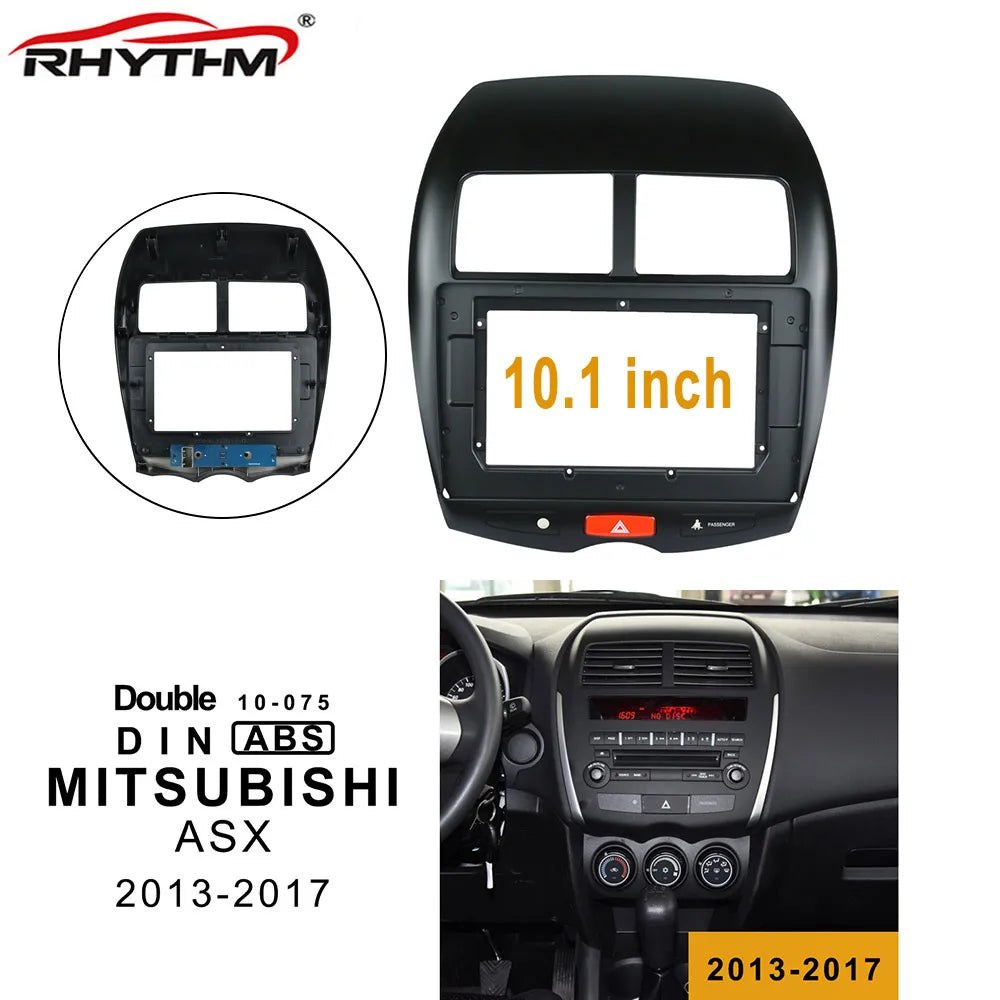 10.1 Inch for MITSUBISHI ASX 2013-2017 Double Din Car Fascia Dash Kit Installation Emergen | AUTOKITSHOP