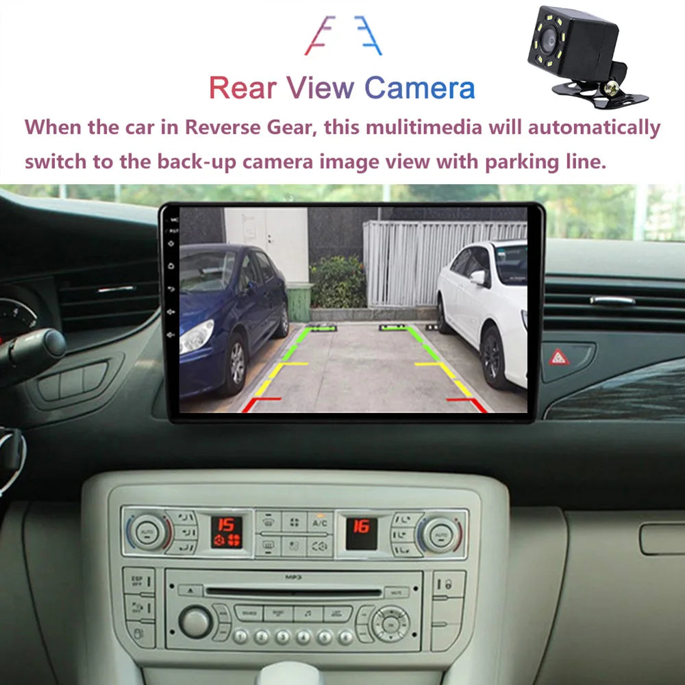 Android 16 Carplay For Citroen C5 2008-2017 Car Radio Auto 4G GPS Navigation Multimedia Vi