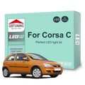 8-Piece LED Interior Light Kit for Vauxhall Opel Corsa C - Canbus Error-Free Bulbs | AUTOKITSHOP