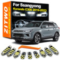 ZITWO 11Pcs LED Interior Dome Map Reading Trunk Light Kit For Ssangyong Korando C300 2019 2020 2 - Canbus LED Car Light