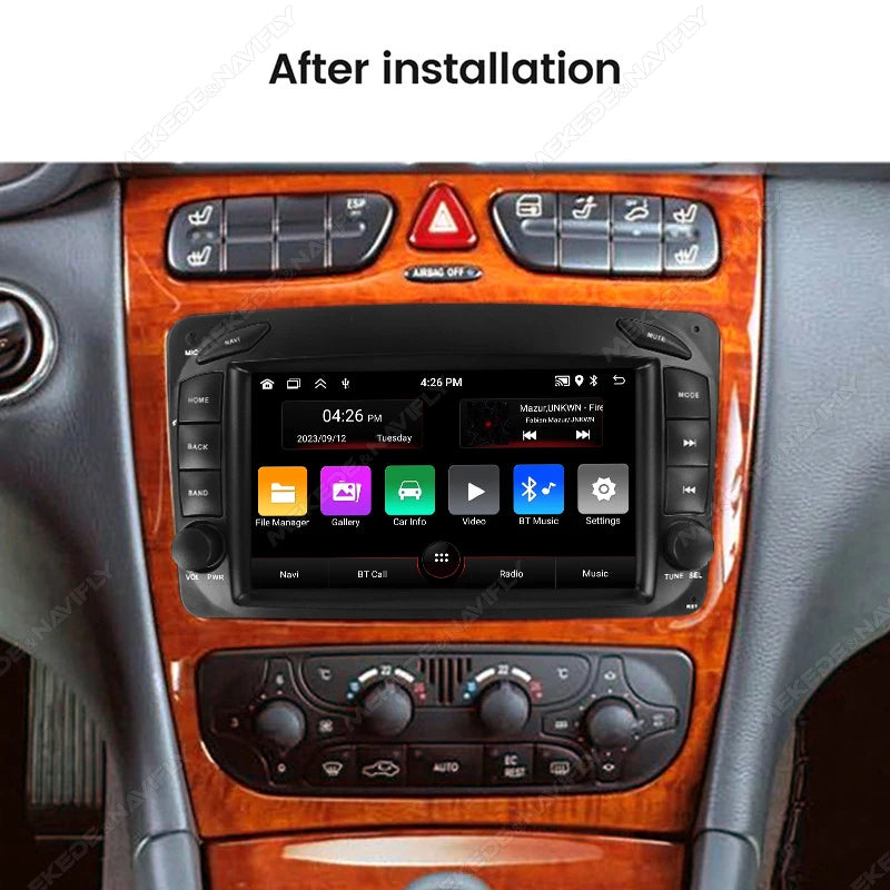For Benz CLK W209 W463 C209 vito W203 1998-2006 Android 15 Car Radio Wireless CarPlay Andr