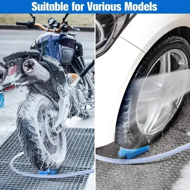 Universal Car Washing Water Pipe Car Hose Slide Tire Wedge Wash Tube Anti Pinch Tools Portable T - Automotive LED Light