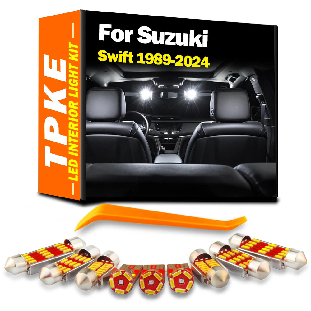 LED Interior Light Kit for Suzuki Swift 1989- 2017 - Canbus Dome Map Door Trunk Bulbs | AUTOKITSHOP